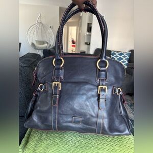 Dooney & Bourke Florentine Domed Satchel – Navy